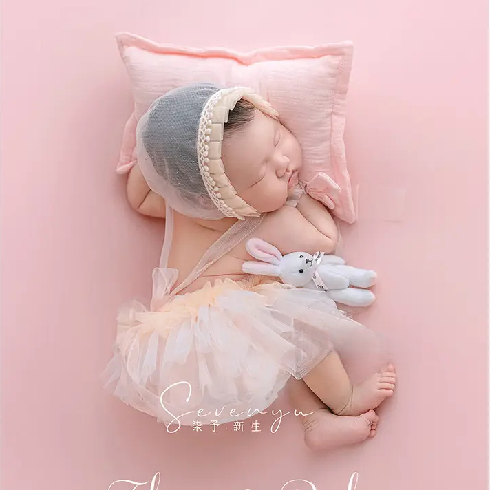Baby Girl Pink Florals Set - Newborn Photography Props - Image 5